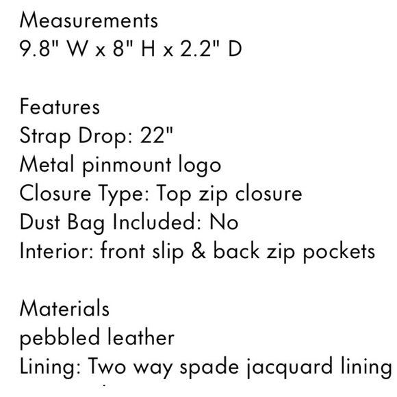 Kate Spade Rosie Small Pebbled Leather Crossbody Bag - Picture 5 of 6